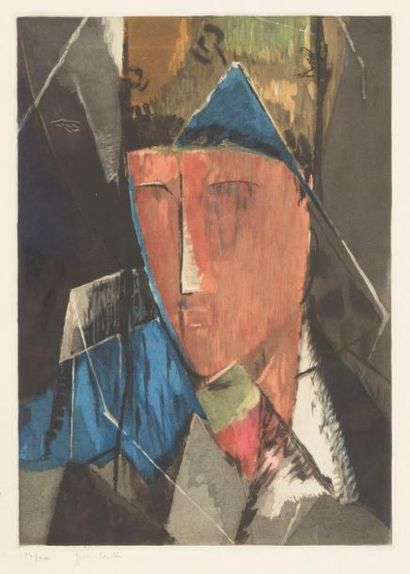 null Jacques Villon (Gaston Duchamp, dit) (1875-1963)
Portrait d’homme. 1928. Aquatinte...