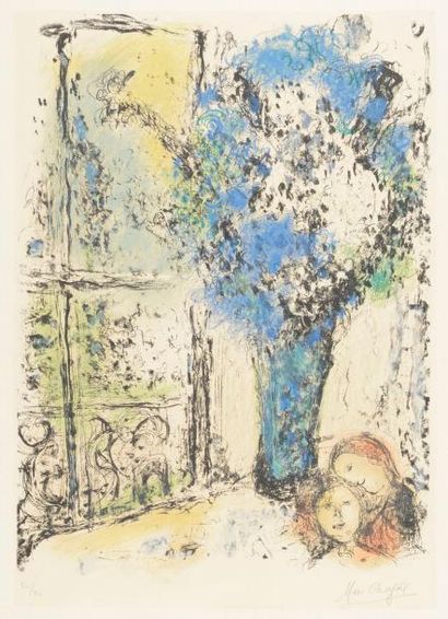 null Marc Chagall (1887-1985)
Le Bouquet bleu. 1974. Lithographie. 475 x 650. Conrad...
