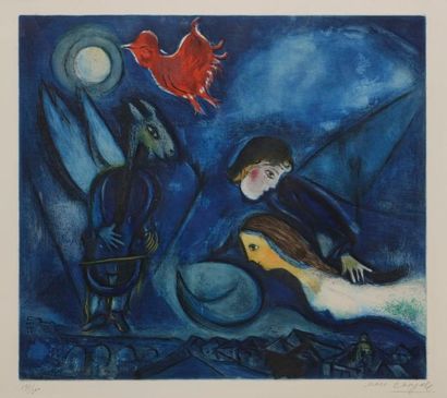 null Marc Chagall (1887-1985) (d’après)
Aleko. Vers 1955. Eau-forte et aquatinte...