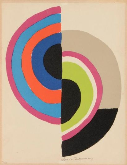 null Sonia Delaunay-Terk (1885-1979)
Rythmes colorés. Vers 1970. Lithographie. [220...