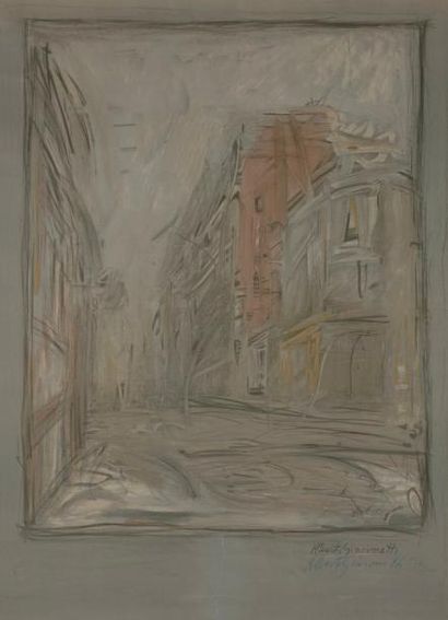 null Alberto Giacometti (1901-1966)
La Rue d’Alésia. 1954. Lithographie. [533 x 740]....