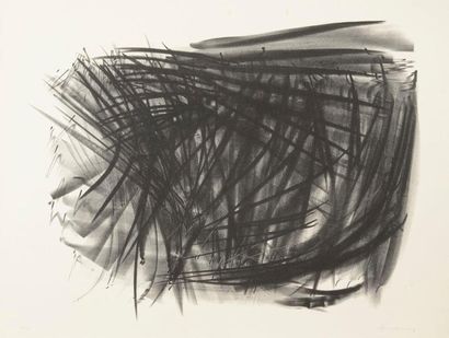 null Hans Hartung (1904-1989)
L 123. 1964. Lithographie. 604 x 469. Mason 201. Très...