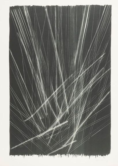 null Hans Hartung (1904-1989)
L 135-1. 1965. Lithographie. 460 x 700. Mason 221....