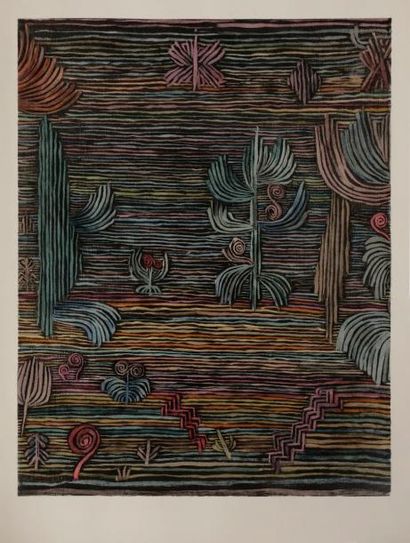 null Paul Klee (1879-1940) (d’après)
Jardin exotique. Vers 1960. Procédé Jacomet...