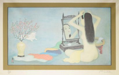 null Mai-Thu (Mai Trung Thu, dit) (vietnamien, 1906-1980)
Femme nue au miroir avec...