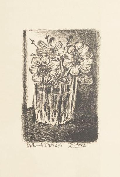 null Pablo Picasso (1881-1973)
Fleurs dans un vase. 1950. Lithographie. 160 x 245....