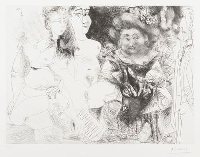 null Pablo Picasso (1881-1973)
La Patronne faiseuse d’anges, avec trois filles, Degas...