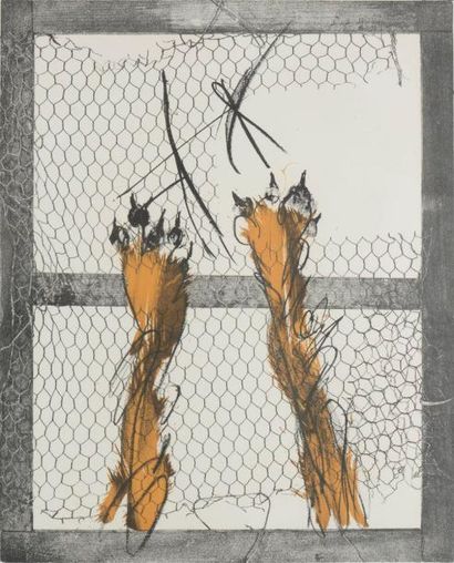 null Paul Rebeyrolle (1926-2005)
Les Prisonniers. 1973. Lithographie. 520 x 635....