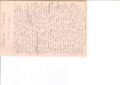 null Francis de MIOMANDRE (1880-1959). Manuscrit autographe signé, Voyage autour...