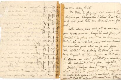 null Émile ZOLA. L.A.S., [vers le 7septembre 1875], à Maurice Dreyfous ; 2 pages...