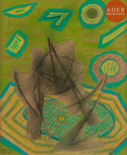null Henri GOETZ [franco-américain]
(1909-1989)
Composition, 1948-88
Pastel.
Signé...