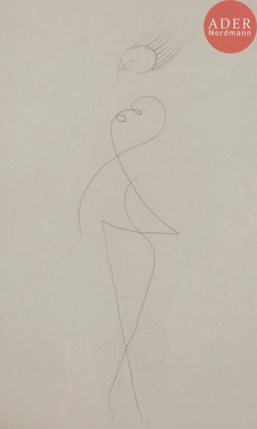 null Charlotte HENSCHEL [allemande] (1905-1985)
Compositions
6 encres ou crayon (1).
Non...