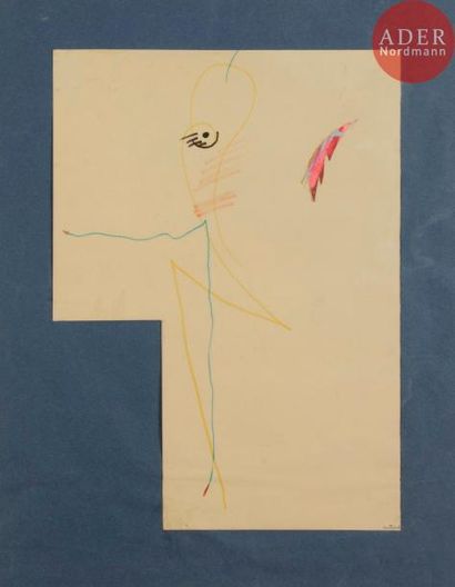 null Charlotte HENSCHEL [allemande] (1905-1985)
Compositions
Feutre de couleurs et...