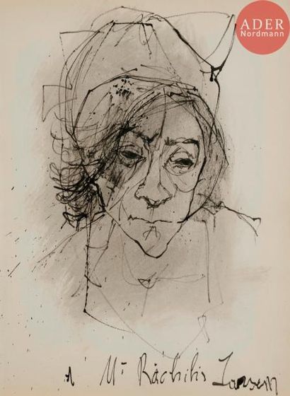 null Jean JANSEM (1920-2013)
Portrait de femme
Encre et lavis.
Signé et dédicacé...