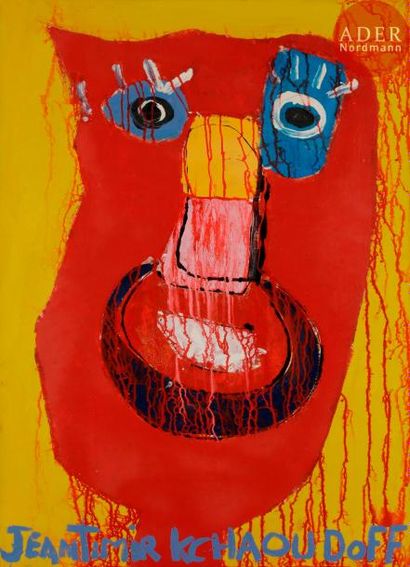 null Jeantimir KCHAOUDOFF (né en 1941)
Le Grand chat rouge
Acrylique sur toile.
Signée...