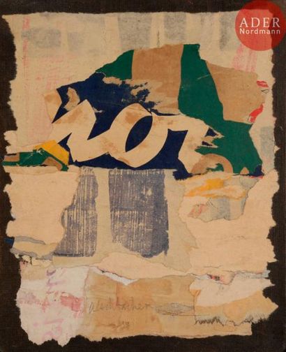 null Arthur AESCHBACHER (né en 1923)
Les Yeux de Pilocarpine, 1960
Collage d'affiches...