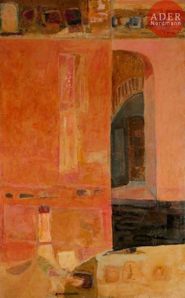 null Maria MANTON (1910-2003)
Le Palais rose, 1977
Huile sur toile
Signée en bas...