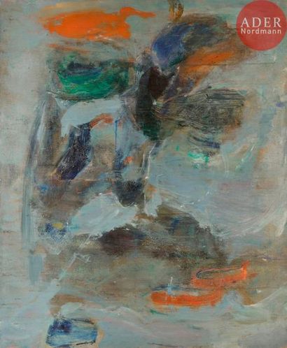 null Raymond MOISSET (1906-1994)
Composition, vers 1950-55
Huile sur toile.
Porte...