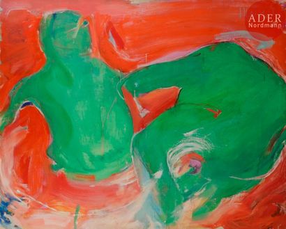 null Raymond MOISSET (1906-1994)
Composition, 1967
Huile sur toile.
Signée en haut...