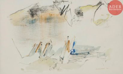null Albert CHAMINADE (1923-2010)
Composition, 1972
Technique mixte sur papier.
Signée...