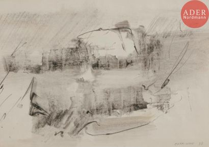 null Albert CHAMINADE (1923-2010)
Composition, 1988
Technique mixte sur papier.
Signée...