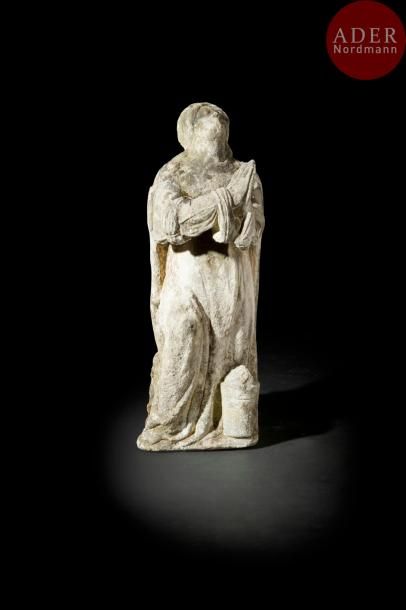 null France, fin du XVIe -début du XVIIe siècle
Marie -Madeleine au pied du calvaire
Sculpture...