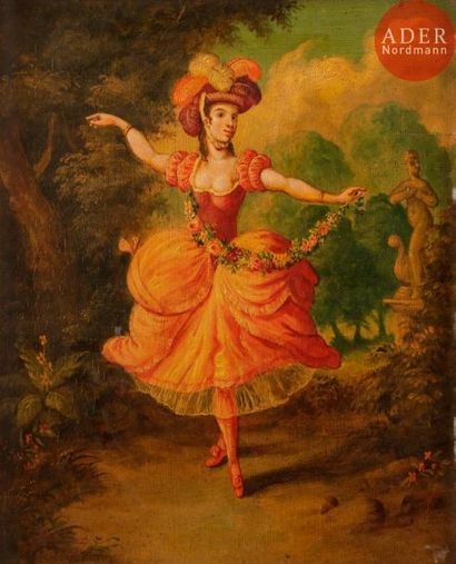null Dans le goût de José de Camaron Boronat
Femme dansant
Panneau.
45.5 x 39 cm
