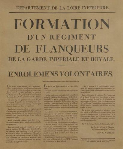 null GARDE IMPÉRIALE
Formation d’un régiment de flanqueurs de la Garde impériale...