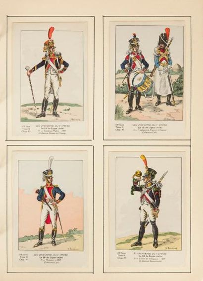 null BUCQUOY
Ensemble de 1701 cartes présentant les unités et les uniformes de l’armée...