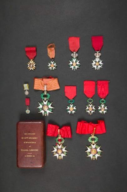 null FRANCE - SECOND EMPIRE
Deux miniatures : 
- Chevalier de la Légion d’honneur....
