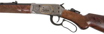 null Rifle Winchester « Winchester Centennial », calibre 30 WCF. 
Canon rond puis...