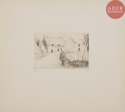 null LABOUREUR (Jean-Émile).
Cahier de six paysages.
Paris, 1929. — Album in-4 oblong,...