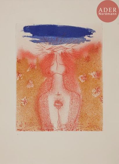 null MASSON (André).
Féminaire.
Paris : Galerie Louise Leiris, [1957]. — In-folio,...