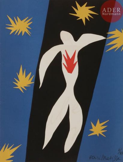 null MATISSE (Henri).
De la couleur.
Paris : Verve, [1945]. — In-folio, 351 x 265....