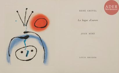 null [MIRÓ (Joan)] - CREVEL (René).
La Bague d’aurore.
[Paris] : Louis Broder, [1957]....