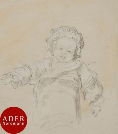 null Jean-Honoré FRAGONARD (Grasse 1732-Saint-Maurice 1799)
Jeune enfant au bonnet
Lavis...