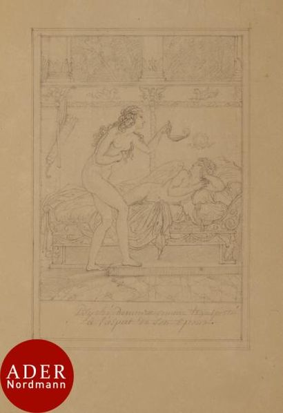 null Attribué au baron GÉRARD (Rome 1770-Paris 1837)
2 dessins pour Virgile : Publius...