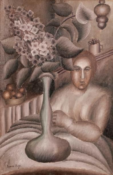 null Suzanne ROGER (1899-1986)
La Marchande de fleurs, 1923
Huile sur toile.
Signée...