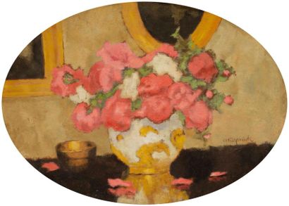 null Alfons KARPINSKI (1875-1961)
Nature morte au bouquet de roses
Huile sur carton...