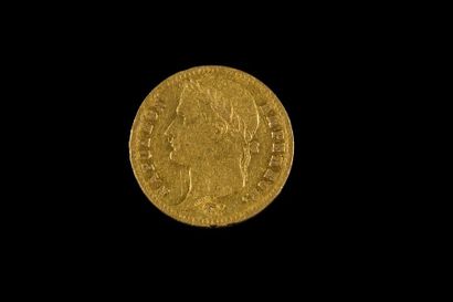 null NAPOLEON I (1804-1815). 
20 francs tête laurée, 1813-mât=Utrecht (frappé à 90.000...