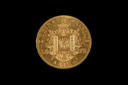 null SECOND EMPIRE (1852-1870).
50 francs type Napoléon III tête laurée, 1865 A=Paris....