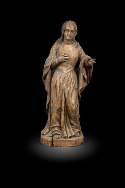 null École française du XVIIIe siècle
Sainte Femme
Sculpture en ronde bosse en bois...