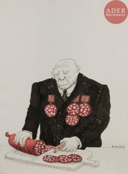 null Viatcheslav Viatcheslavovitch SYSSOEV (1937 - 2006)
Série du saucisson
9 dessins...
