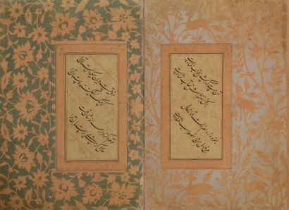null Album de calligraphies persan, robâiat, Iran Safavide, XVIe siècle
Album de...