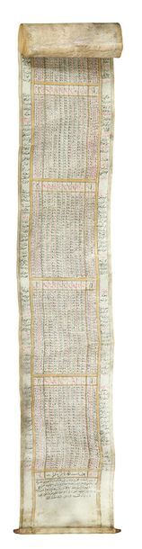 null Calendrier, ruznama, Turquie ottomane, signé et daté 1777-78
Petit calendrier...