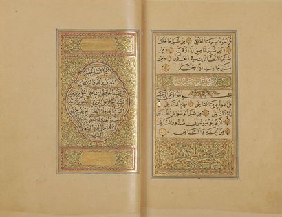 null Coran ottoman, Turquie, signé Seyyed al-Hâfez Esmâ’il al-Haqi et daté 1855
Manuscrit...