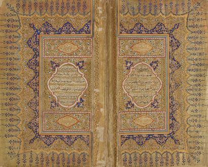 Coran ottoman, signé Seyyed Ahmad al-zarifi...