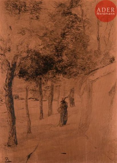 null Félix Bracquemond (1833-1914)
Boulevard des Invalides. Cuivre gravé à l’eau-forte,...