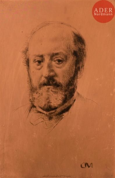 Marcellin Desboutin (1823-1902) Prosper Mérimée,...