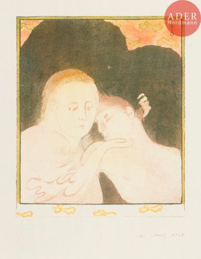 null Maurice Denis (1870-1943)
Tendresse, ou Madeleine. 1893. Lithographie. 251 x 301....